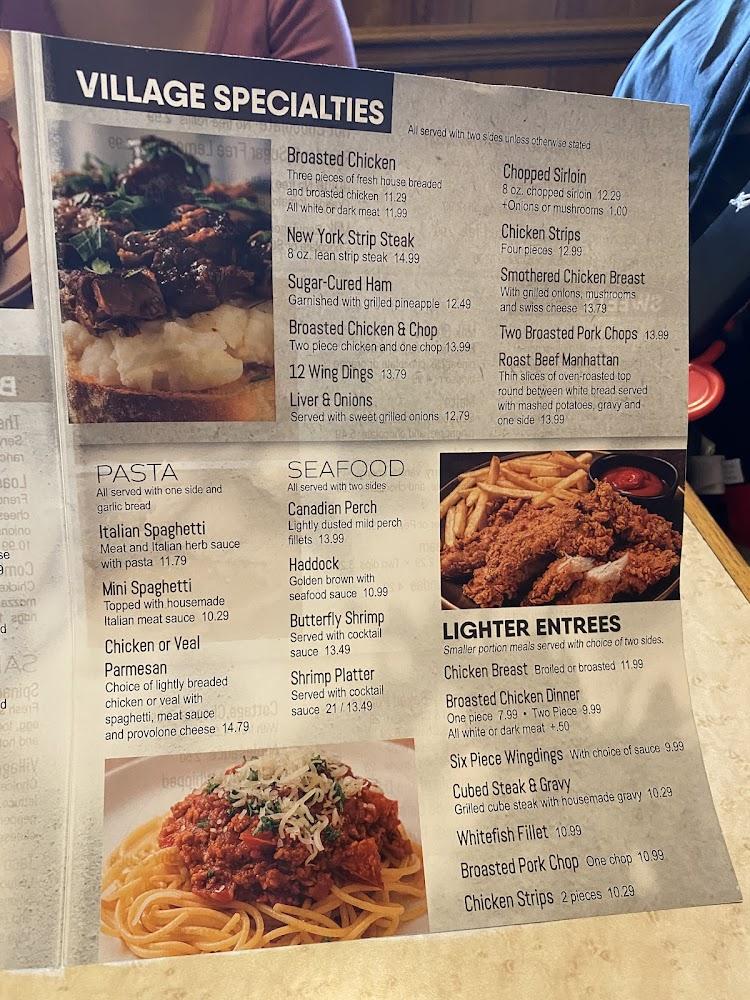 The Village Restaurant Menu image 4