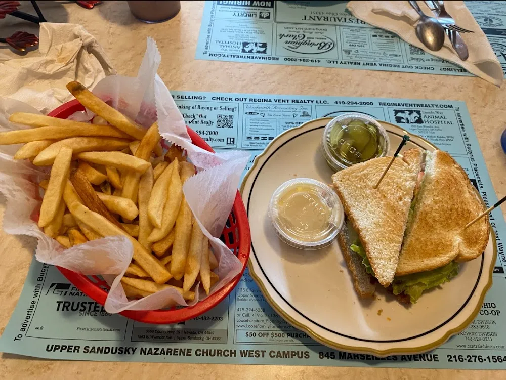 Side of Fries and Pickles